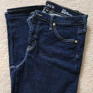 J.Crew Jeans, Dark Wash, 29, Slim Mid-Rise, Super-Stretch